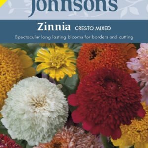 Johnsons Seeds Zinnia Cresto Mix 30 Seeds