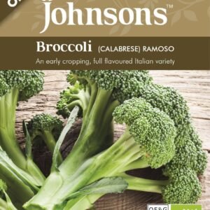 Johnsons Organic Broccoli (Calabrese) Ramoso 50 Seeds