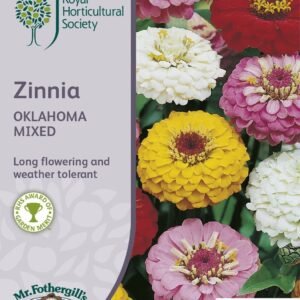 Mr Fothergills RHS Zinnia Oklahoma Mix 75 Seeds