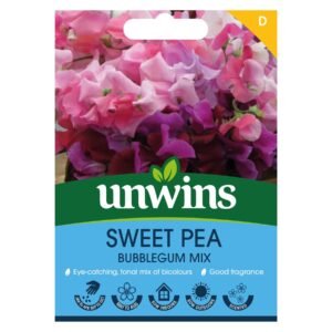 Unwins Flower Sweet Pea Bubble Gum Mix - 21 Seeds