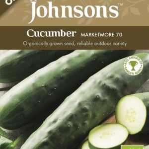 Johnsons Seeds - Vegetable - Cucumber - Marketmore 70 - ORGANIC - 25 Seeds