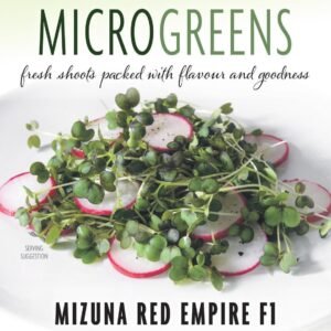 Thompson & Morgan Vegetable Microgreens Mizuna Red Empire F1  - 250 Seeds