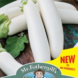 Mr Fothergills - Vegetable - Aubergine - White Knight F1 -  Seeds