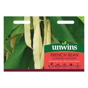 Unwins Vegetable Climbing French Bean Goldfield - 50 Seeds
