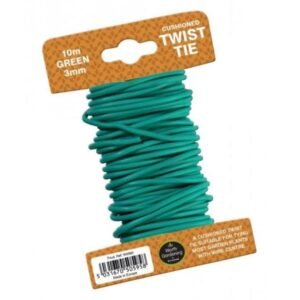 Garland - 10m Twist Tie Cushioned 3mm Green - W0595